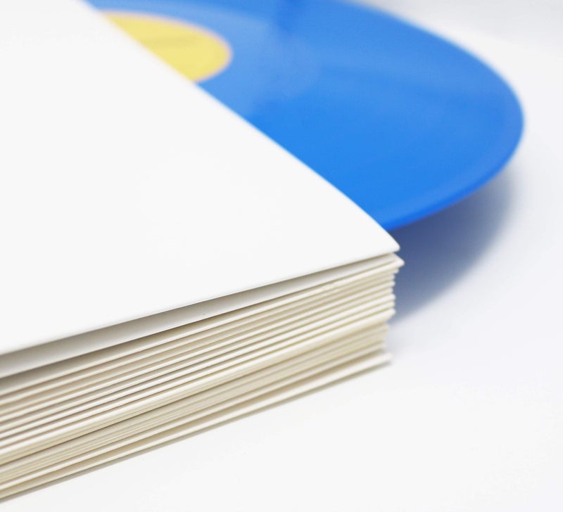BIG FUDGE Pro Blank Album Jackets. 20 Album Covers (350gsm) Record Jackets. 12 Inch LP Vinyl Cover for Vinyl Record Inner Sleeves and Outer Sleeves. LP Jacket Covers, Cardboard Record Covers (White) - Image 3
